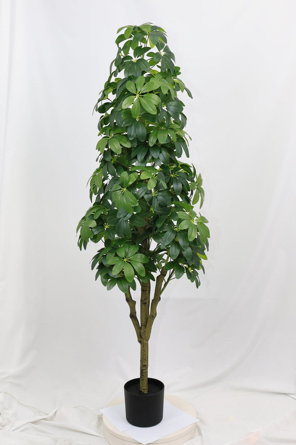 5.2FT Realistic Faux Tree with Lifelike Foliage in Green, Durable Plastic Construction for Indoor and Outdoor Use Media 15