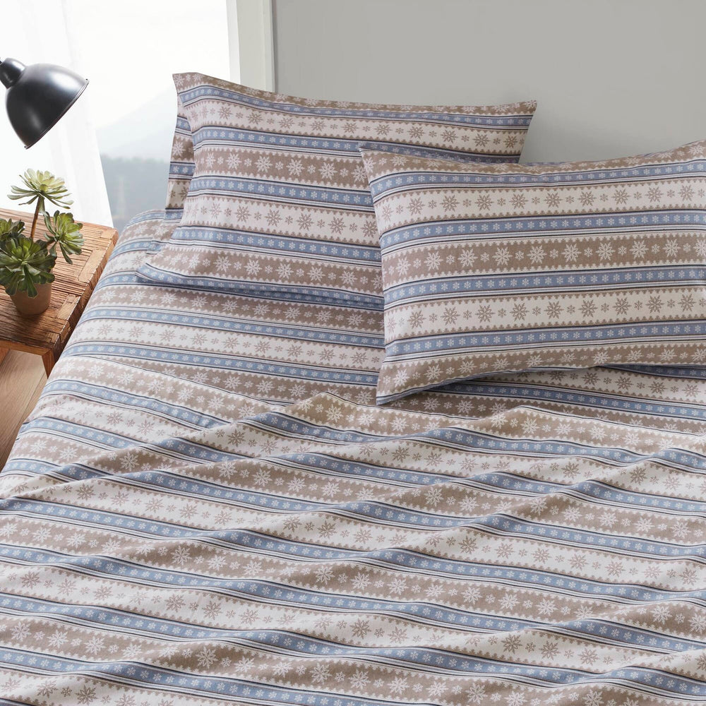4 PCS Full Sheet Set Blue Snowflake Media 10