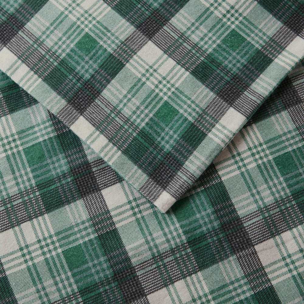 4 PCS Cal King Sheet Set Green Plaid Media 17