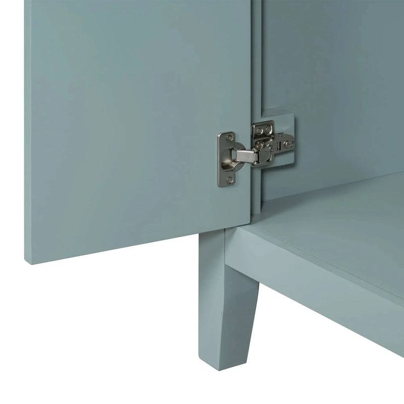 Bathroom Vanity Solid Wood With Sink Green 36 Inch Wide Cabinet Storage