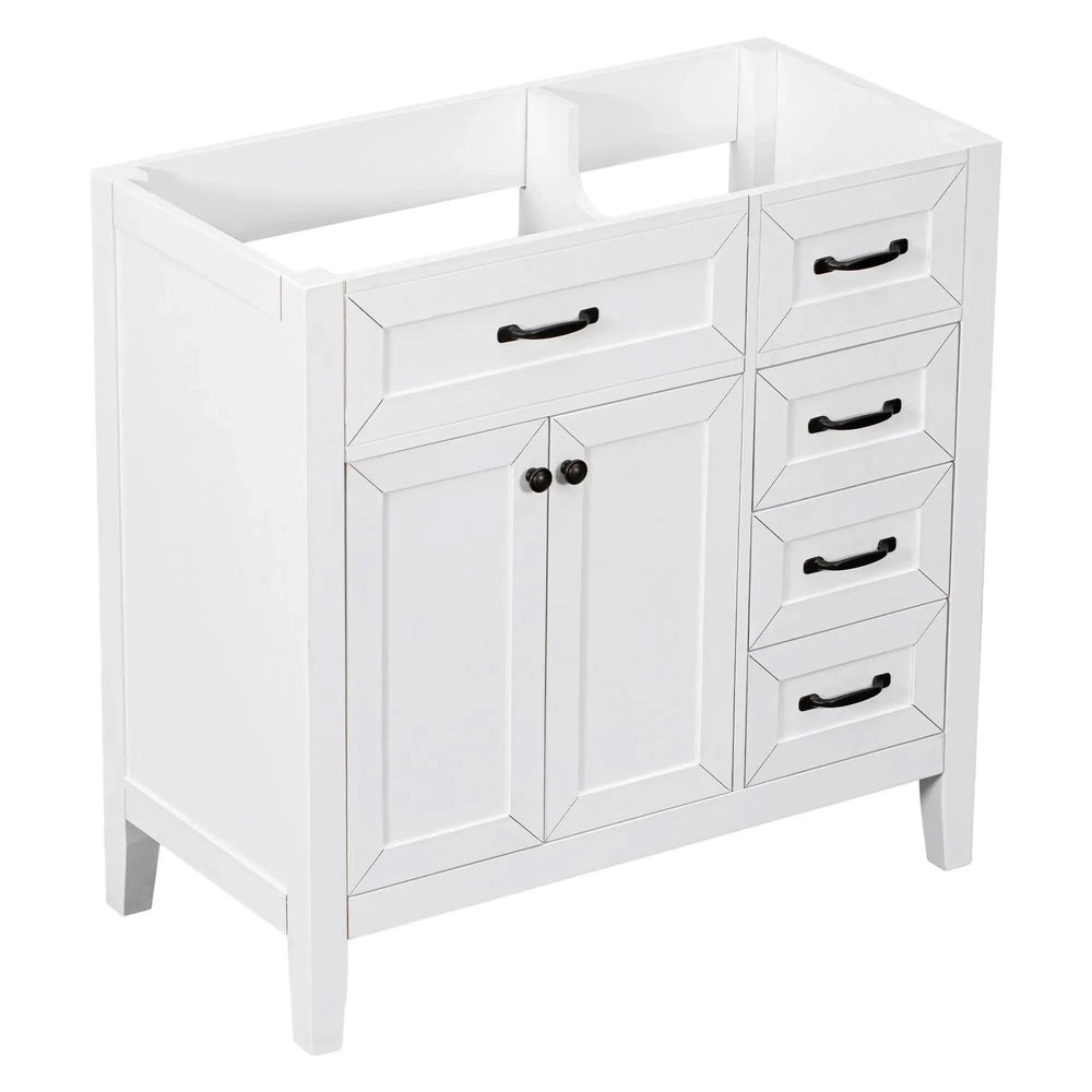 Bathroom Vanity Base 36 Inch Solid Wood With Drawers Cabinet Base Media 11
