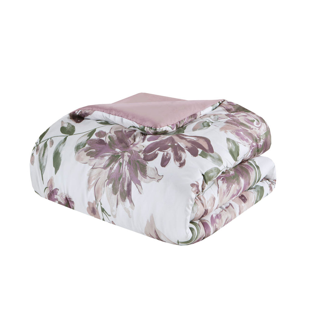 Queen Floral Comforter Set with Bed Sheets Media 11