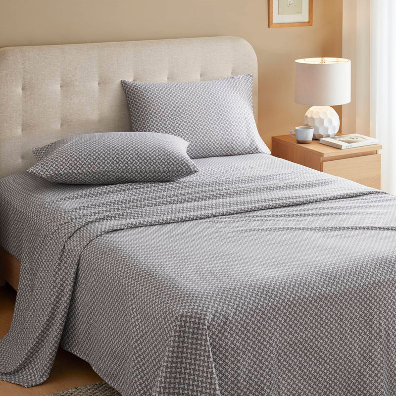 4-Piece 100% Cotton Printed Sheet Set