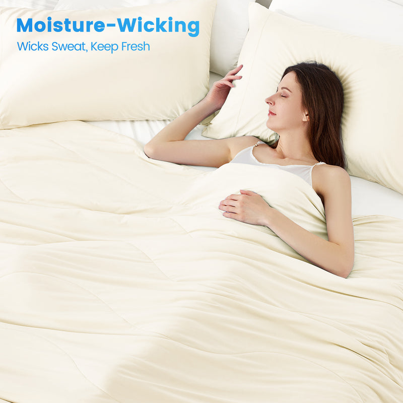 1-Piece 60x90' Cooling DA Comforter,Ivory