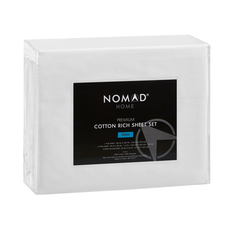 4-Piece Premium Cotton Rich Sheet Set