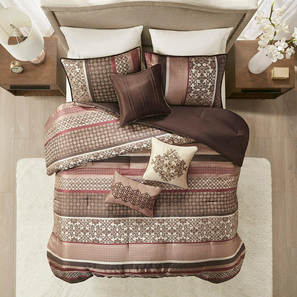 7 Piece Comforter Set Red Queen Media 14