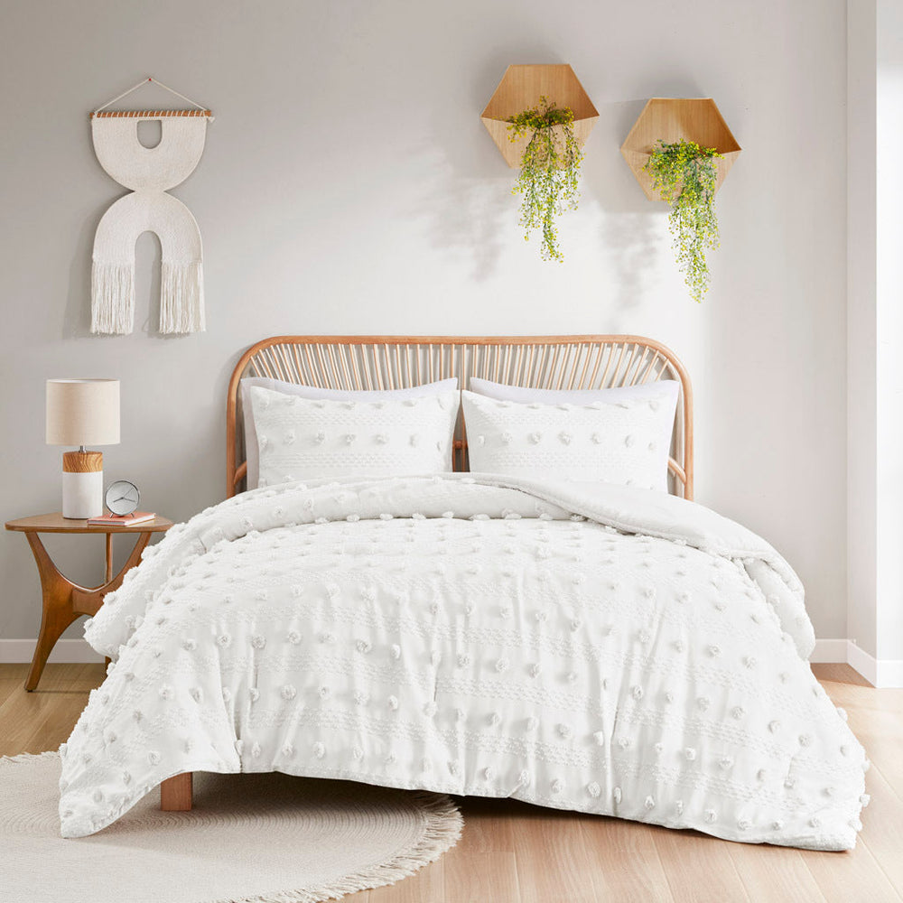 Full/Queen Clip Jacquard Comforter Set Media 5