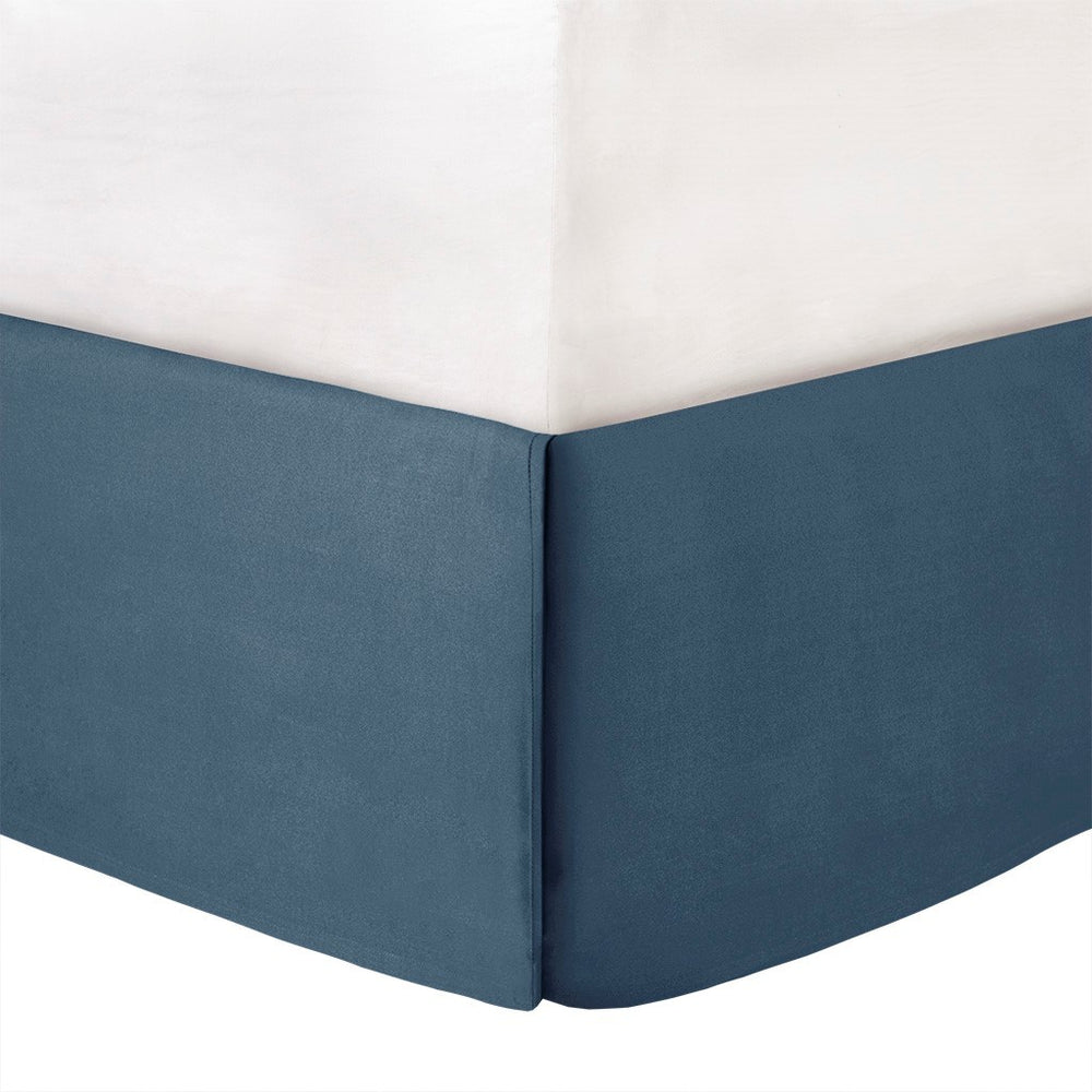 7 Piece Cotton Sateen Comforter Set Blue Cal King Media 3