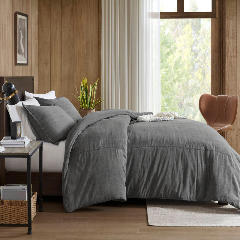 3PCS Twill Washed Duvet Set