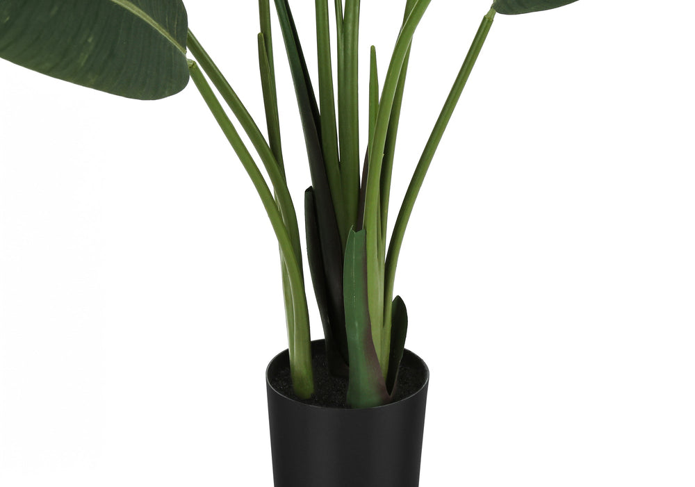 Artificial Plant, 60' Tall, Bird Of Paradise Tree, Indoor, Faux, Fake, Floor, Greenery, Potted, Decorative, Green Leaves, Black Pot Media 3