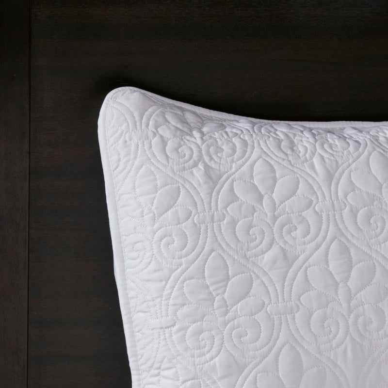 Reversible Bedspread Set White Twin