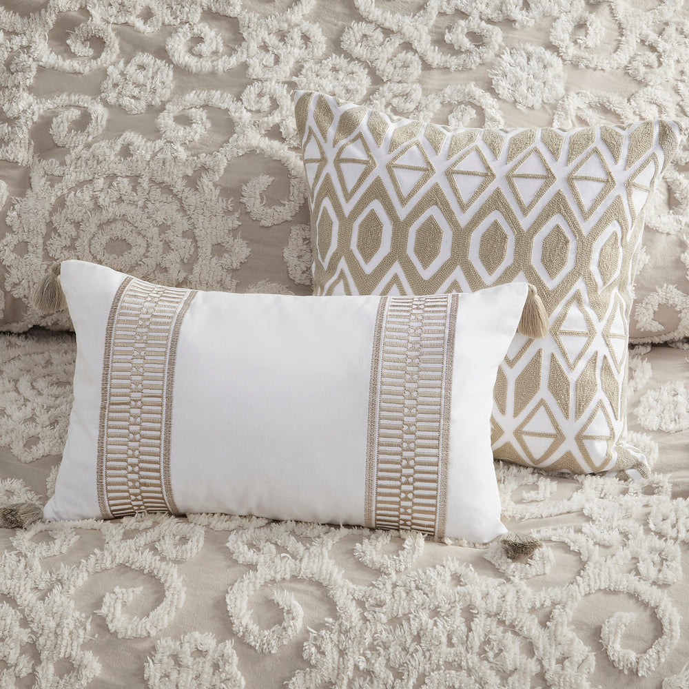 Cotton Comforter Mini Set Taupe King Media 6