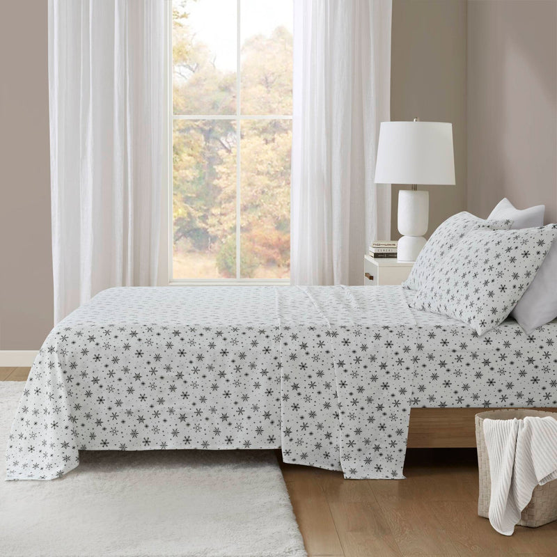 4 PCS Full Sheet Set Black Snowflakes