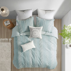3 Piece Cotton Jacquard Duvet Cover Set perspective