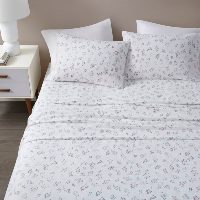 4-Piece 100% Cotton Printed Sheet Set