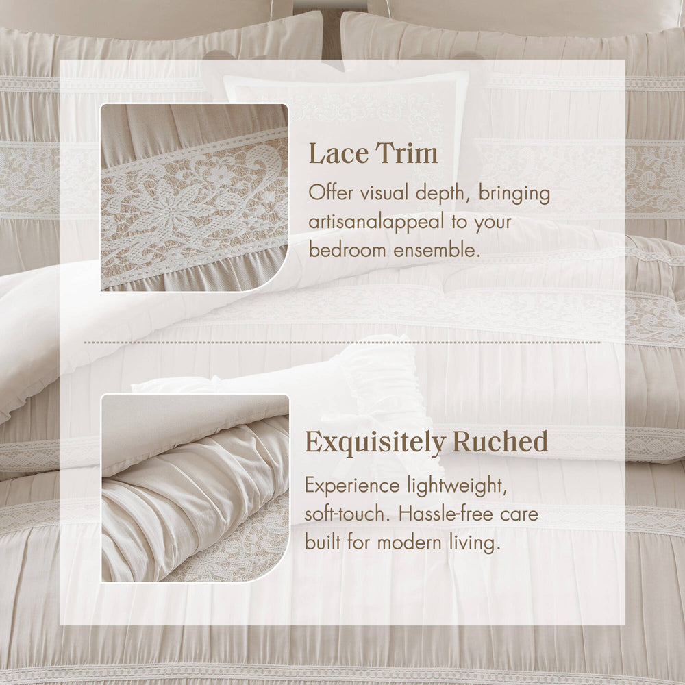 7- Piece Queen Jacquard Comforter Set Media 6