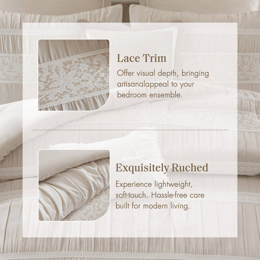 7- Piece King Jacquard Comforter Set Media 6
