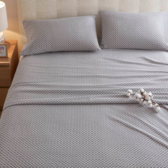 4-Piece 100% Cotton Printed Sheet Set perspective