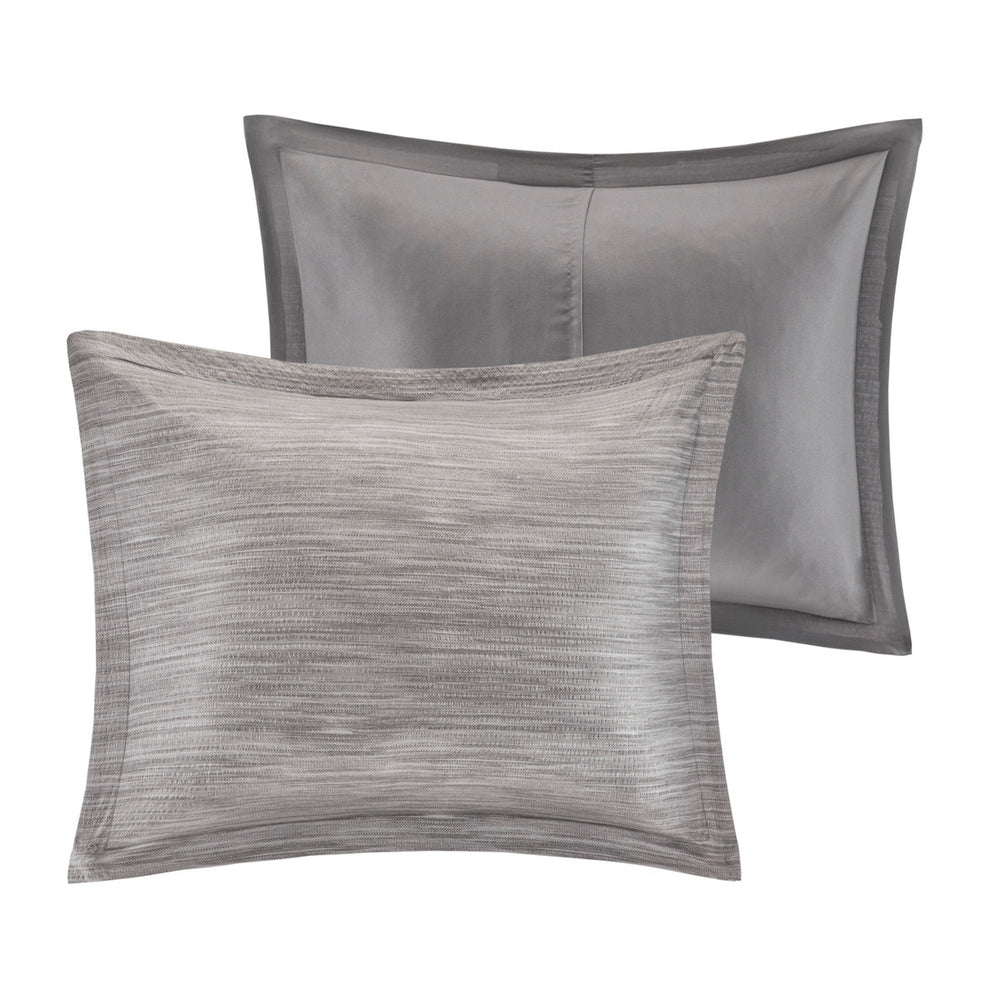 7 Piece Printed Seersucker Comforter Set Grey King Media 12