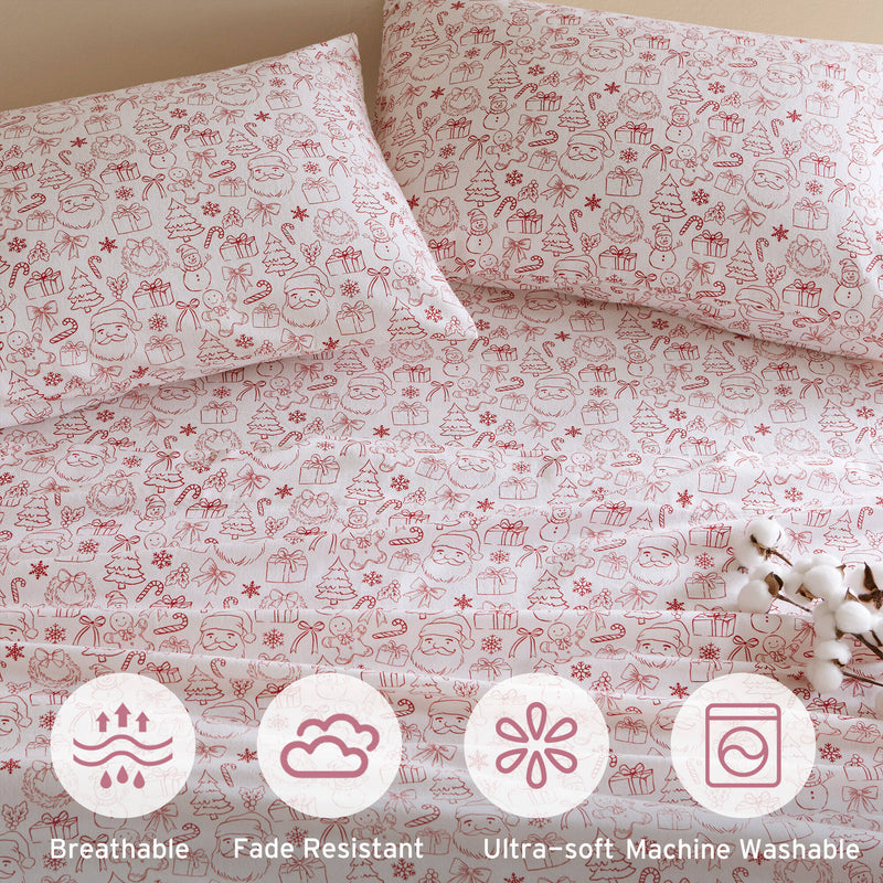 100% Cotton Pigment Printed Sheet Set