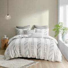 3 Piece Cotton Jacquard Duvet Cover Set perspective