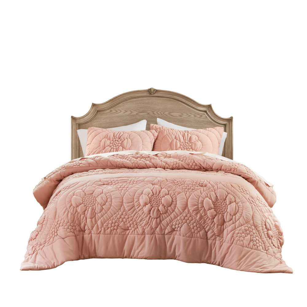 2-Piece Twin Comforter Set,Pink Media 13