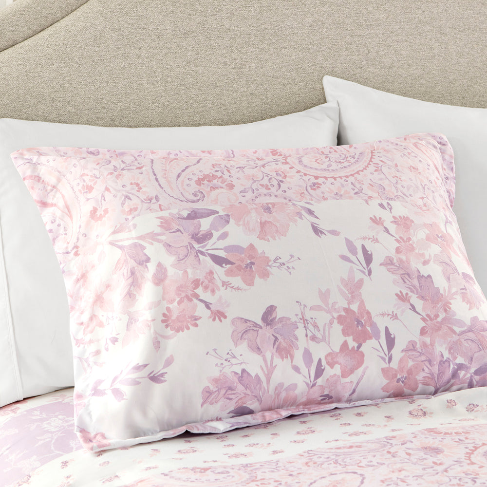 Floral Paisley Duvet Cover Set Full/Queen Media 5