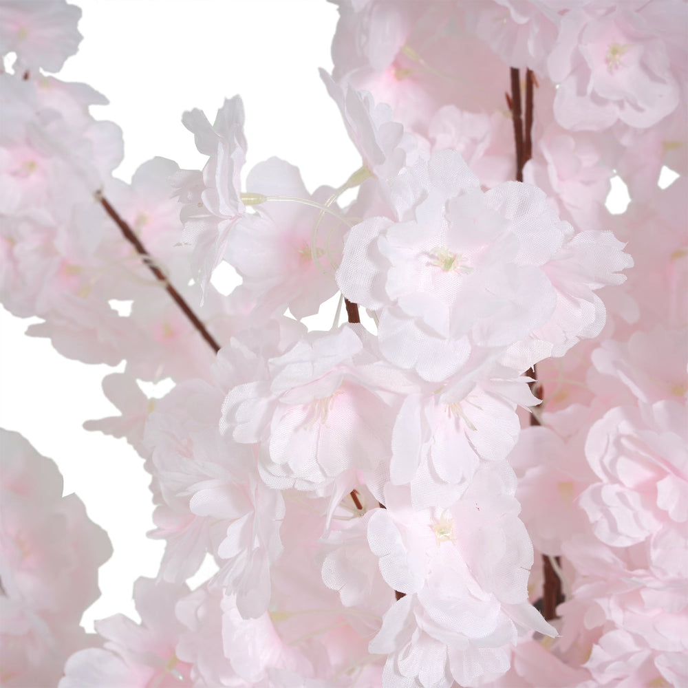 43' Artificial Cherry Blossom Tree with Black Plastic Pot Media 7