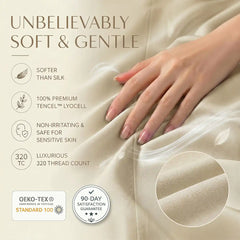 TENCEL Lyocell Sheet Set 4-Piece Moisture-Wicking All-Season Sleep perspective