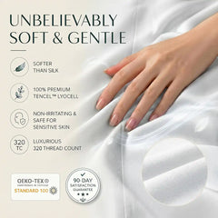 TENCEL Lyocell Sheet Set 4-Piece Moisture-Wicking All-Season Sleep perspective
