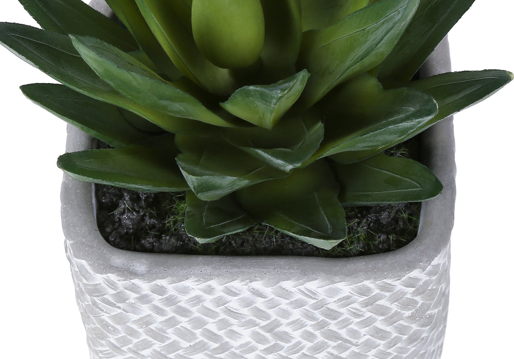 Artificial Plant, Set Of 2, 8' Tall, Succulent, Table, Grey Cement Pots, Contemporary, Modern Media 5