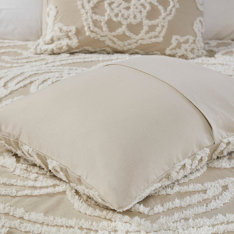 Full/Queen 3 piece Tufted Cotton duvet cover set