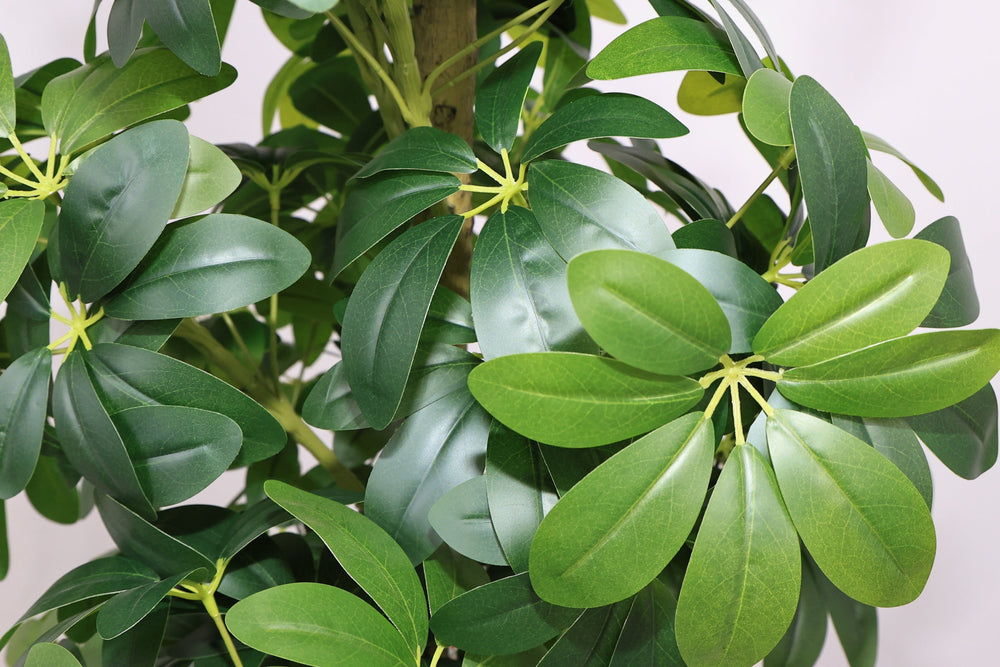 5.2FT Realistic Faux Tree with Lifelike Foliage in Green, Durable Plastic Construction for Indoor and Outdoor Use Media 13