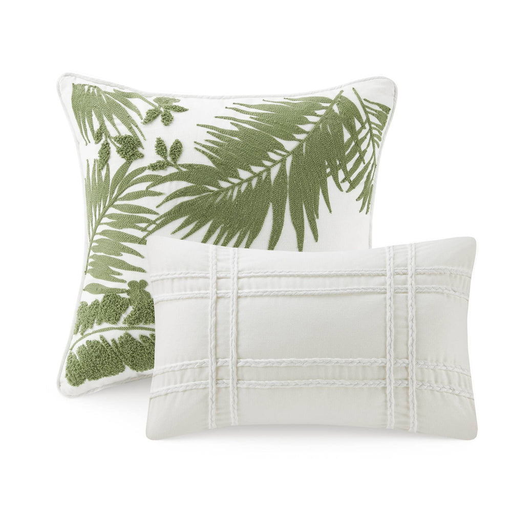 5-Piece Full/Queen Cotton Duvet Cover Set with Throw Pillow Media 5