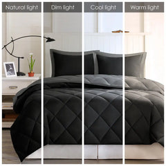 3M Scotchgard Diamond Quilting Reversible Down Alternative Comforter Set perspective