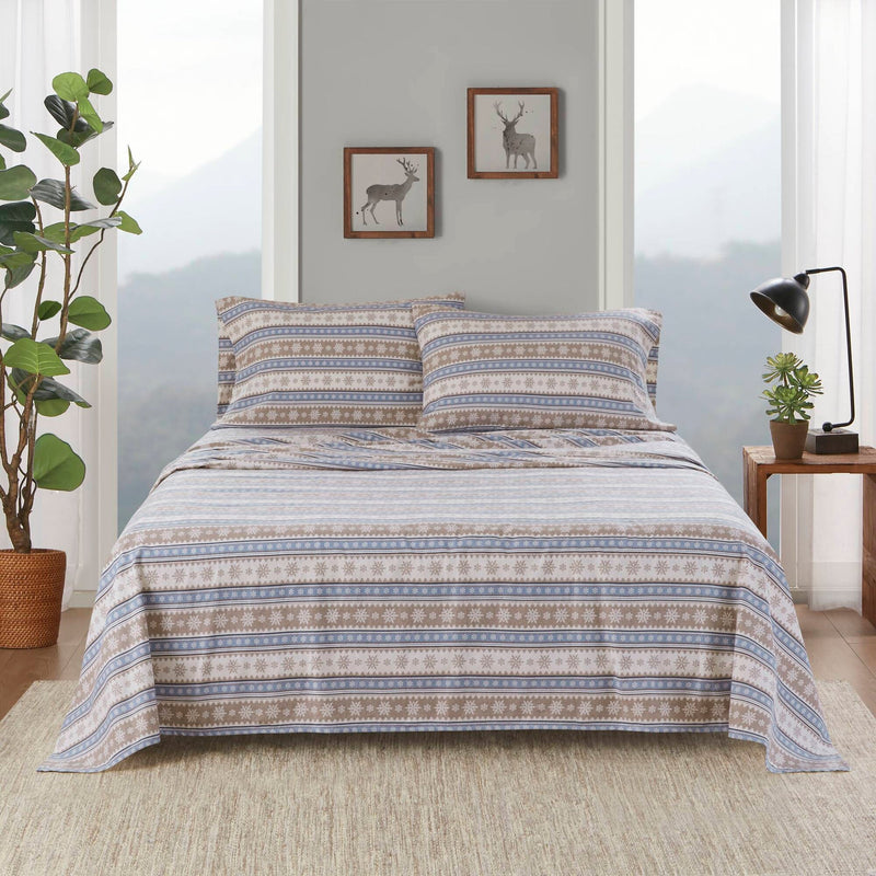 4 PCS Full Sheet Set Blue Snowflake