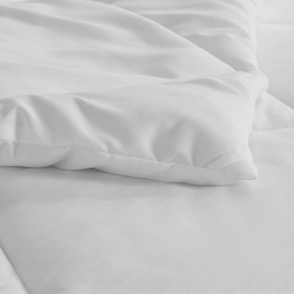 Oversized Down Alt Comforter with HeiQ Smart Temp Treatment White King/Cal King Media 10