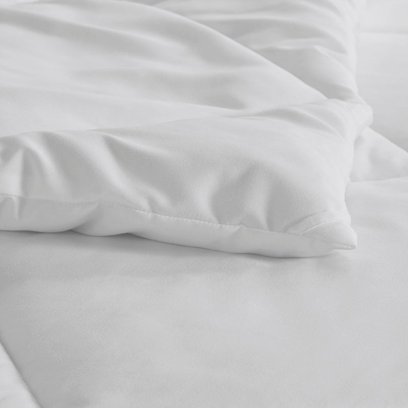 Oversized Down Alt Comforter with HeiQ Smart Temp Treatment White Twin/Twin XL