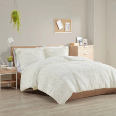 Shaggy Long Fur Comforter Mini Set perspective