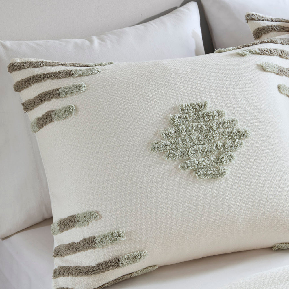 Full/Queen 3 Piece Cotton Blend Chenille Comforter Set Media 6