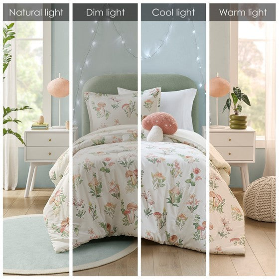 Full/Queen Mushroom Garden Comforter Set Media 14