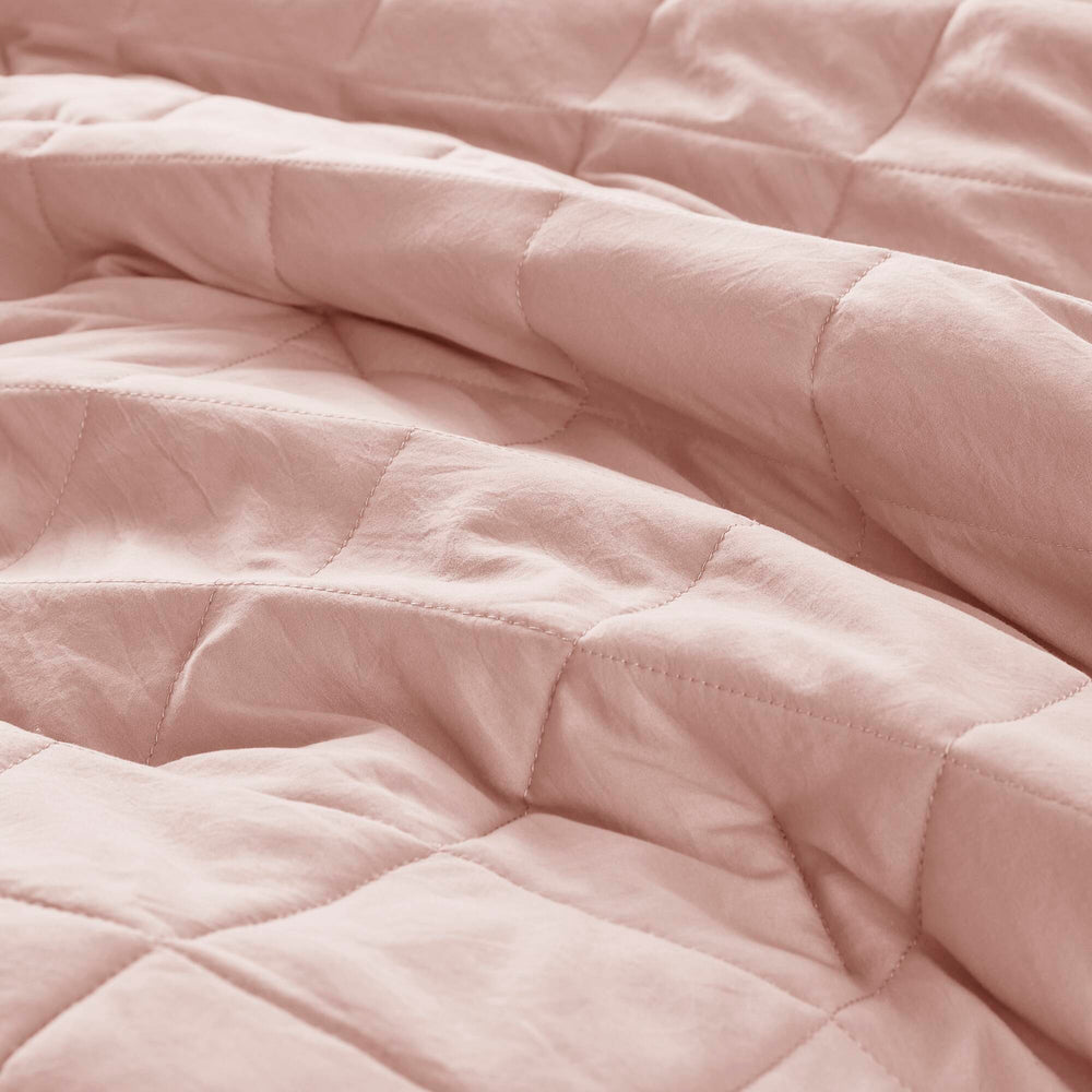 3-Piece Full/Queen Diamond Quilted Ruffle Edge Comforter Set Media 15
