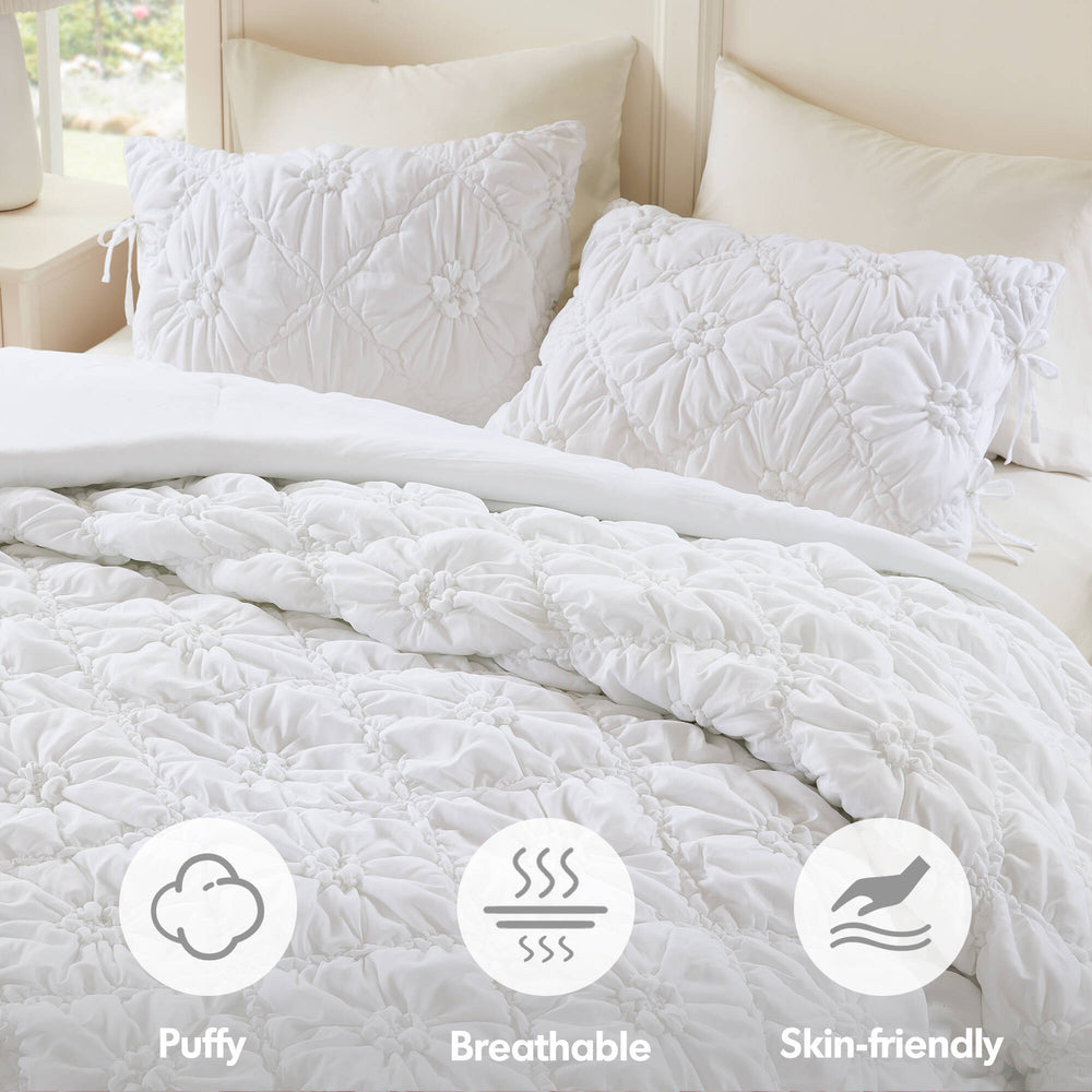 3PCS Full/Queen Comforter Set Media 8