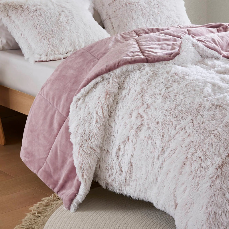 Shaggy Faux Fur Comforter Mini Set