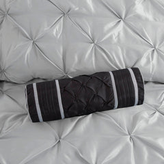 7-Piece 100% Polyester Pieced Pleated Tufted Comforter Set perspective
