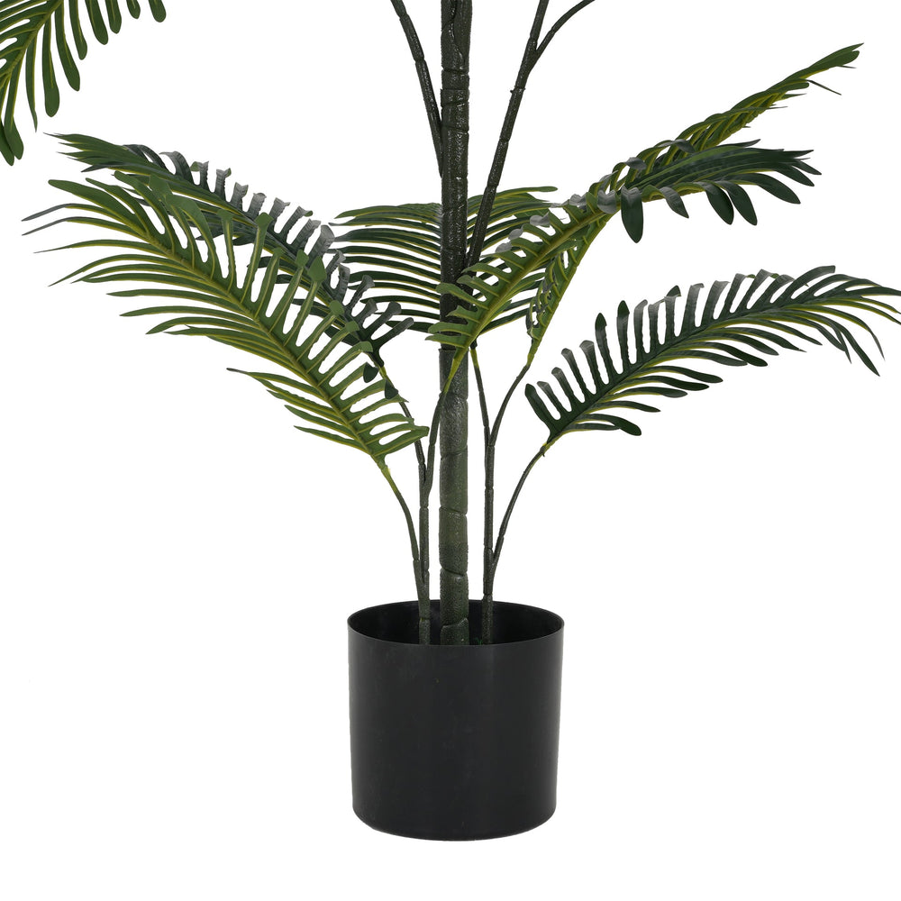 86' Artificial Palm Tree with Black Plastic Pot Media 8