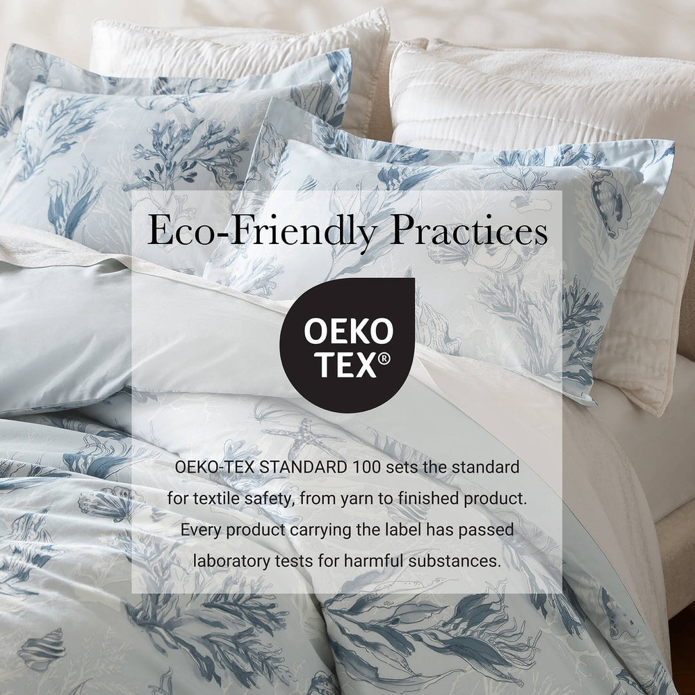 3-Piece King 100% Cotton Sateen Duvet Cover Set,Navy/Blue Media 6