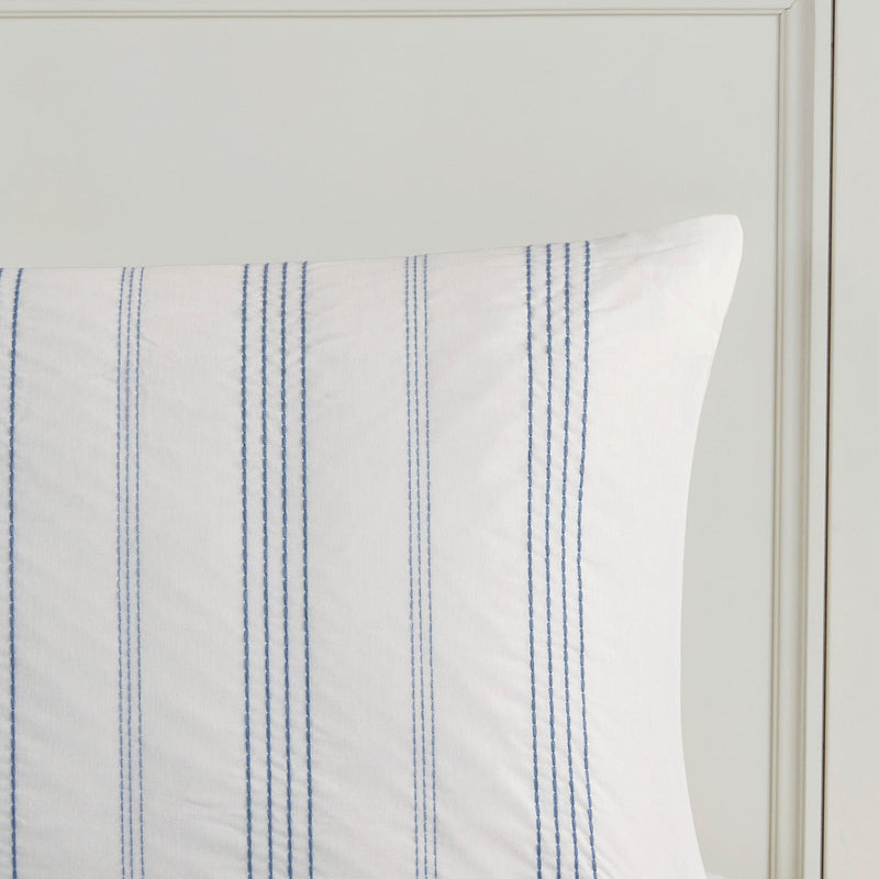 6 Piece Cotton Jacquard Oversized Comforter Set-Full