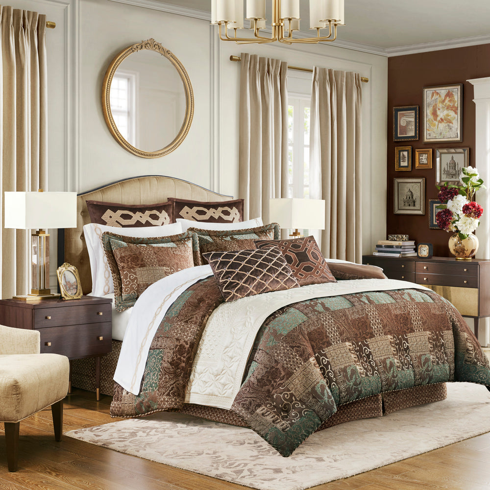 4 Piece Red Comforter Set Red King Media 10