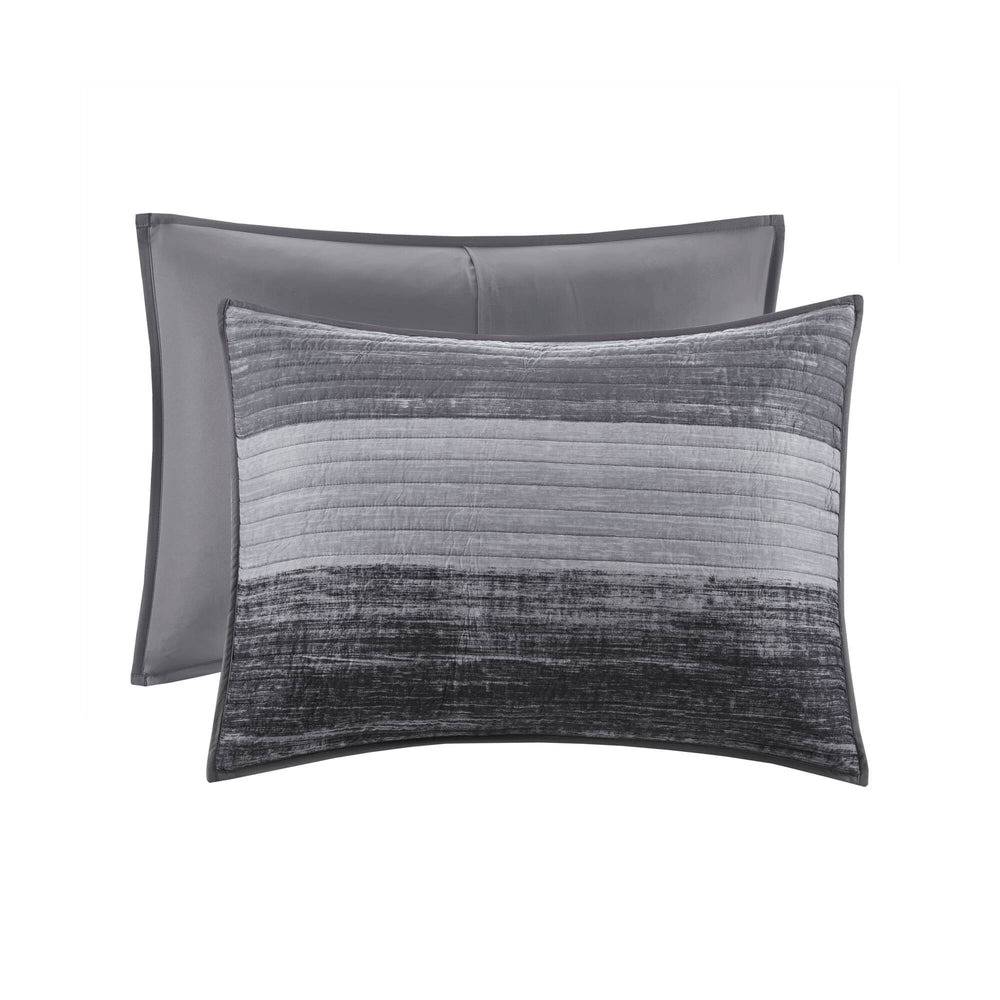 6-Piece Twin 6 Piece Quilt Set with Cotton Bed Sheets,Black Media 5